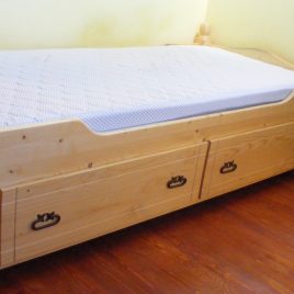 Wooden bed